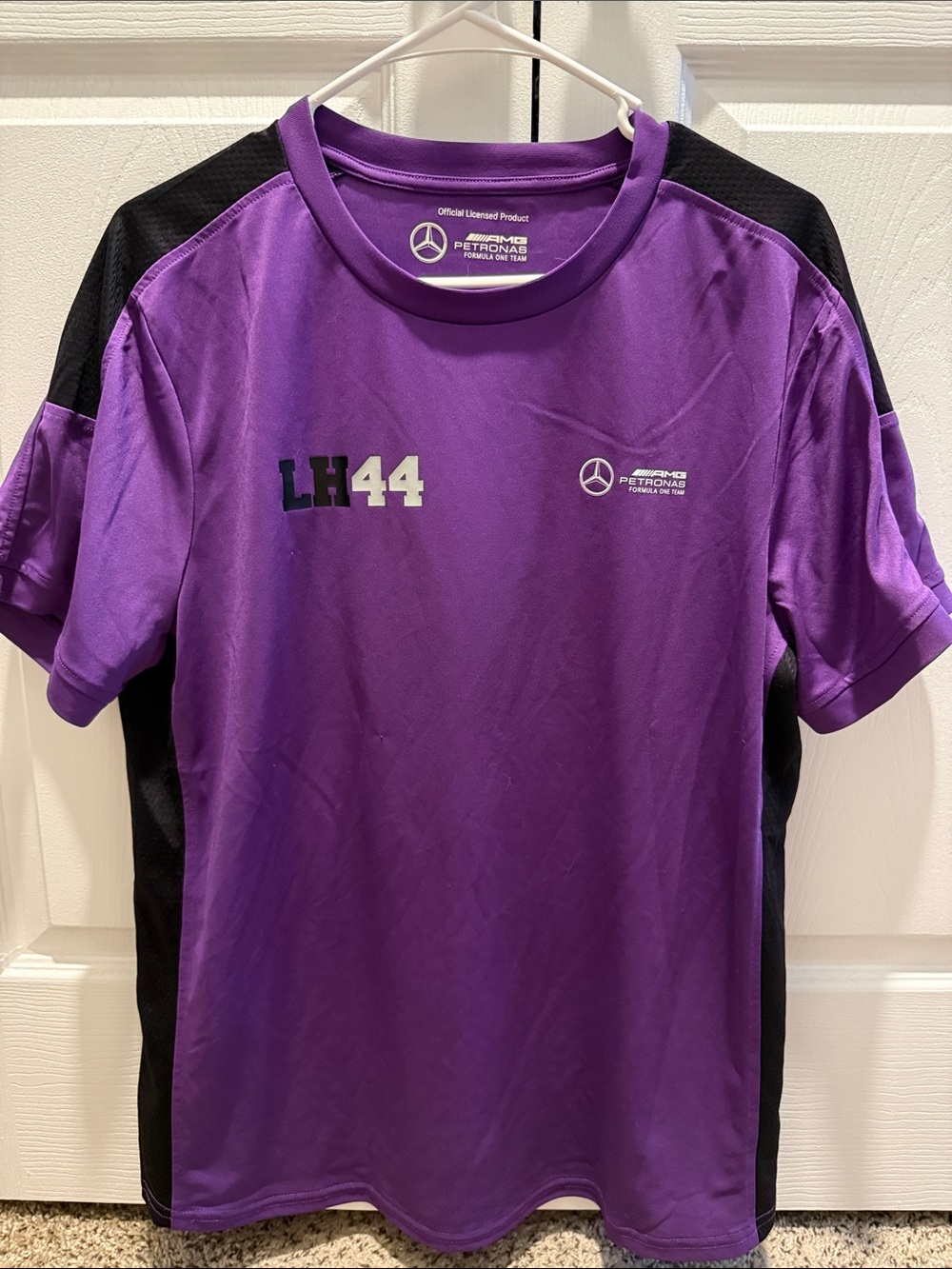 Mercedes AMG Petronas Purple and Black LH44 Team Tee